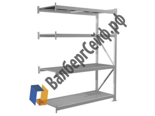 Стеллаж MS Pro 300/210x80/3 яруса (доп. секция)